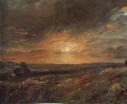 John Constable Hampsted Heath,looking towards Harrow at sunset 9August 1823 Spain oil painting artist